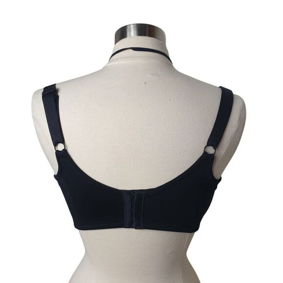 Vanity Fair Womens 38G Black Underwire Minimizer Bra Back Smoothing Lace 76080 - Picture 3 of 7